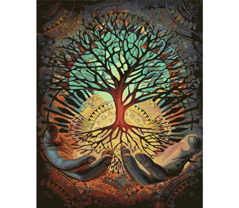 Psychedelic Tree of Life Paint By Number For Adults